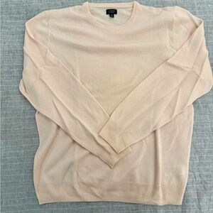 J. Crew Men's Light Pink Crewneck Sweater